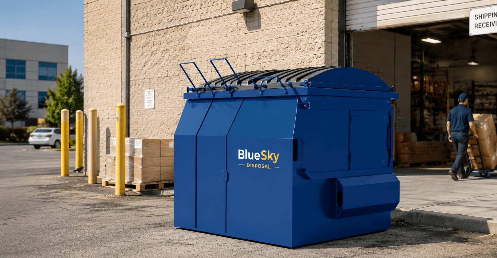 Commercial dumpster service