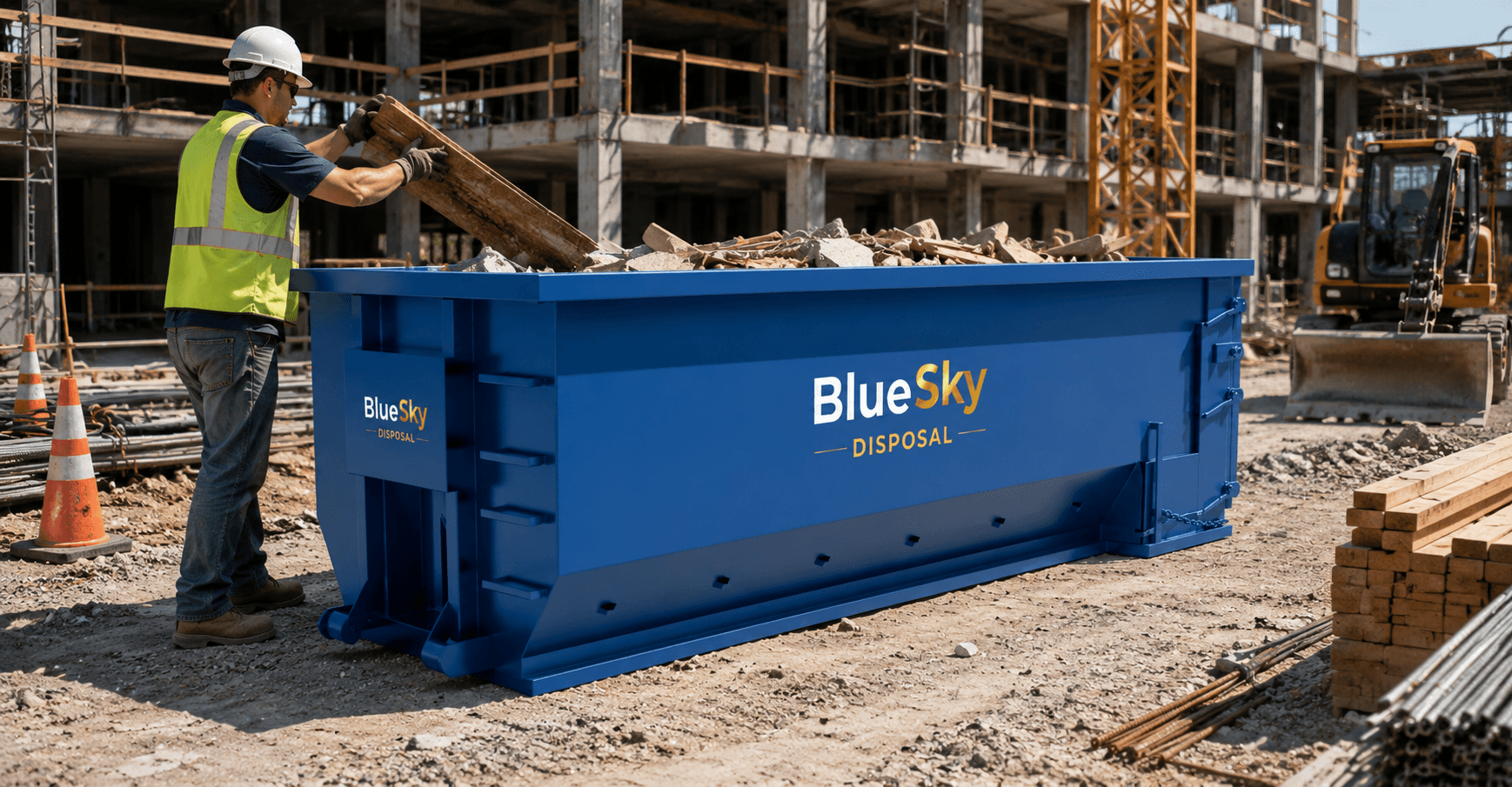 Construction dumpster rental