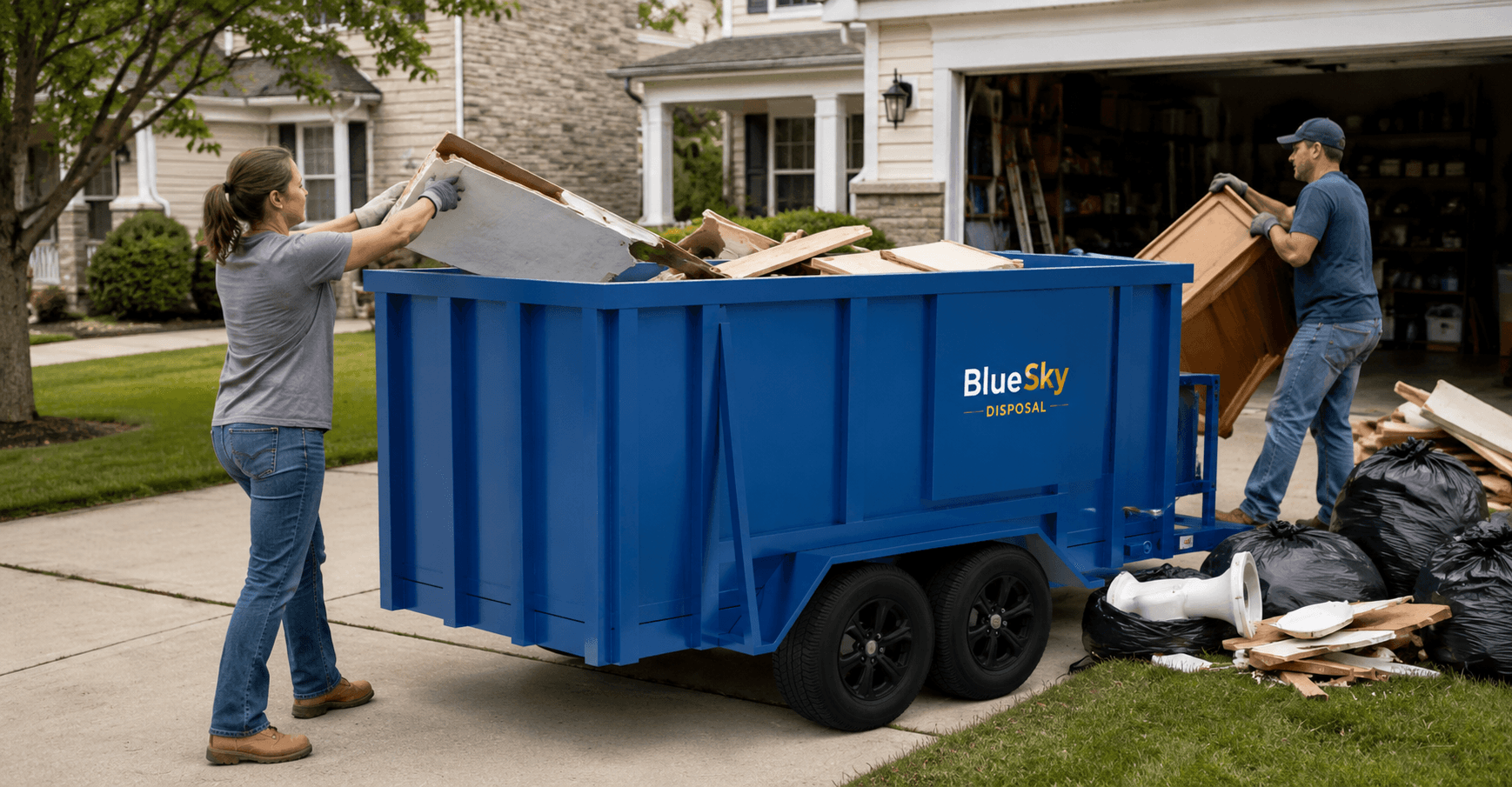 Residential dumpster rental service
