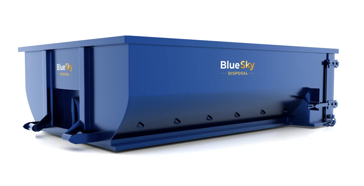 Blue Sky Disposal 20-yard roll-off dumpster