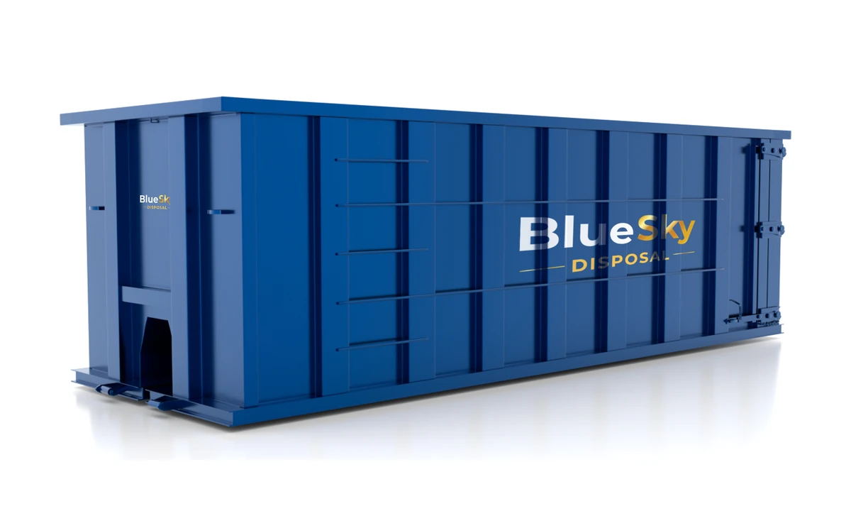 Blue Sky Disposal 40-yard roll-off dumpster