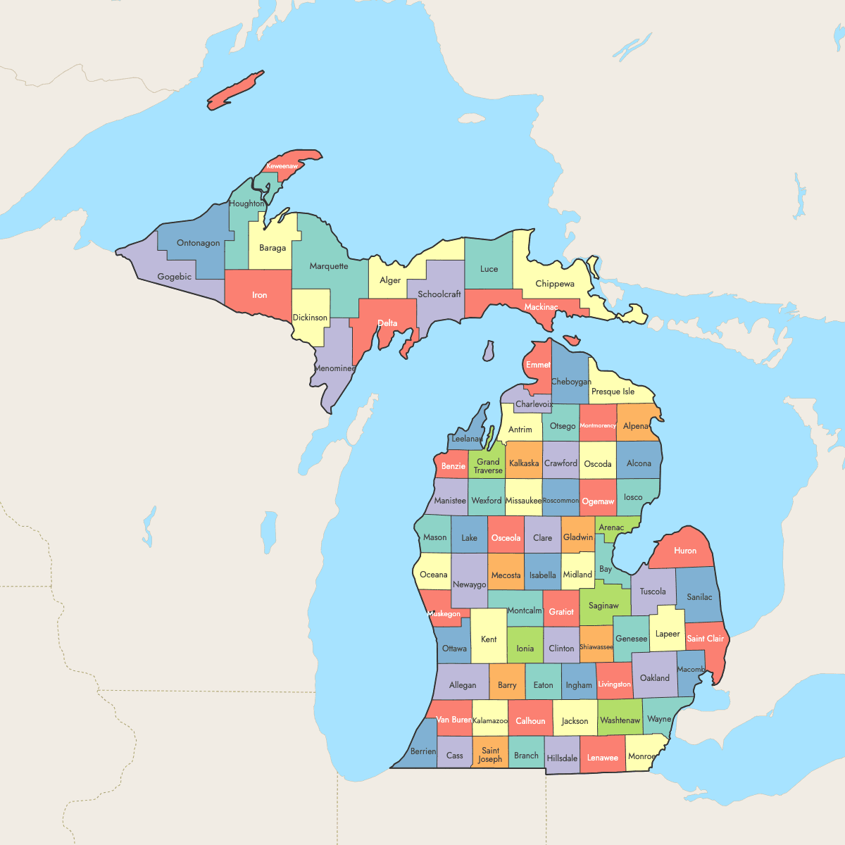 Michigan Service Area