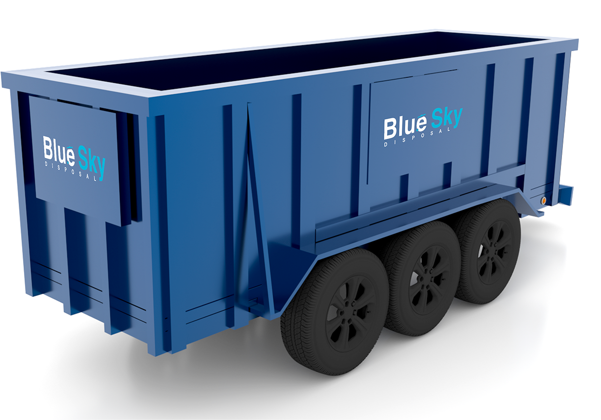 20 Yard Rubber tire trailor 4-3 - Blue Sky Disposal 20 Yard Rubber tire trailor 4-3